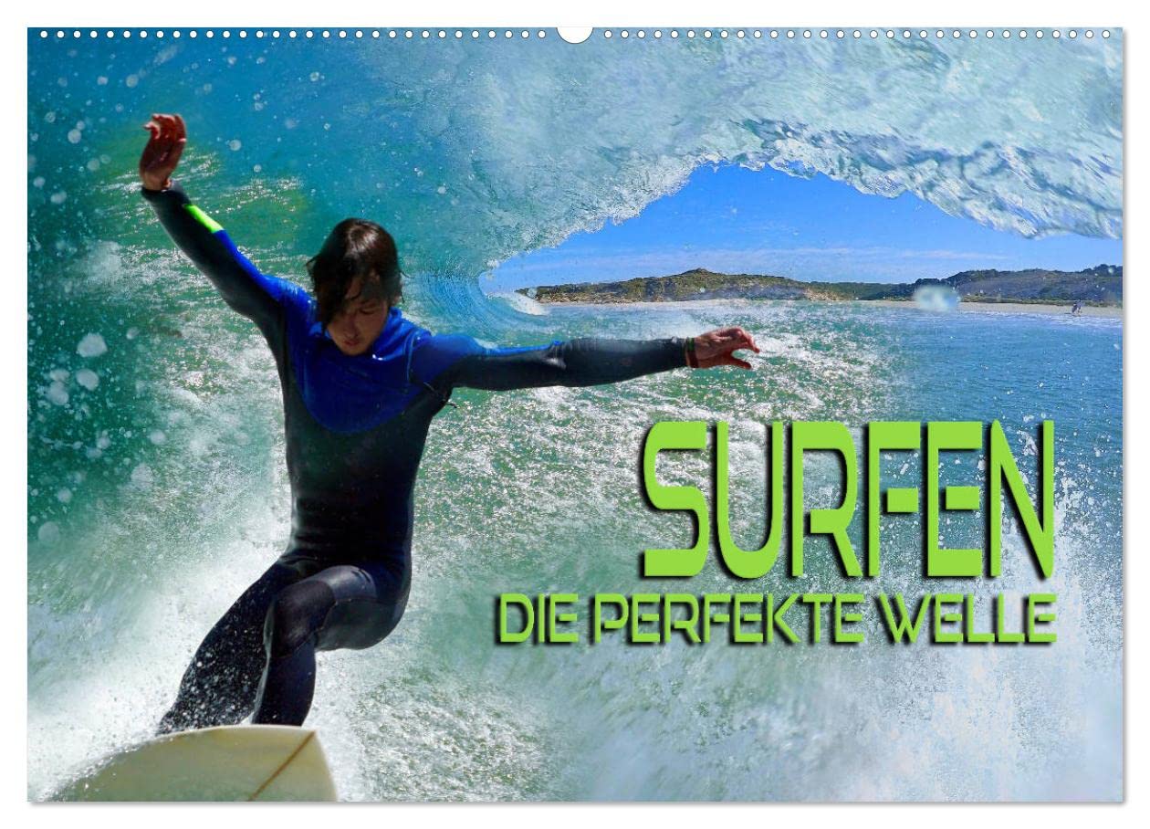 Surfen - die perfekte Welle (Wandkalender 2026 DIN A2 quer), CALVENDO Monatskalender: Atemberaubende Bilder aus der Welt des Surfsports (CALVENDO Sport)