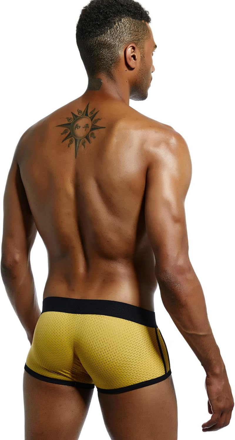 JOCKMAIL Men's Boxer Briefs Mesh Quick Dry Comfort Mens Boxer Briefs Stretch Trunks - Image 5