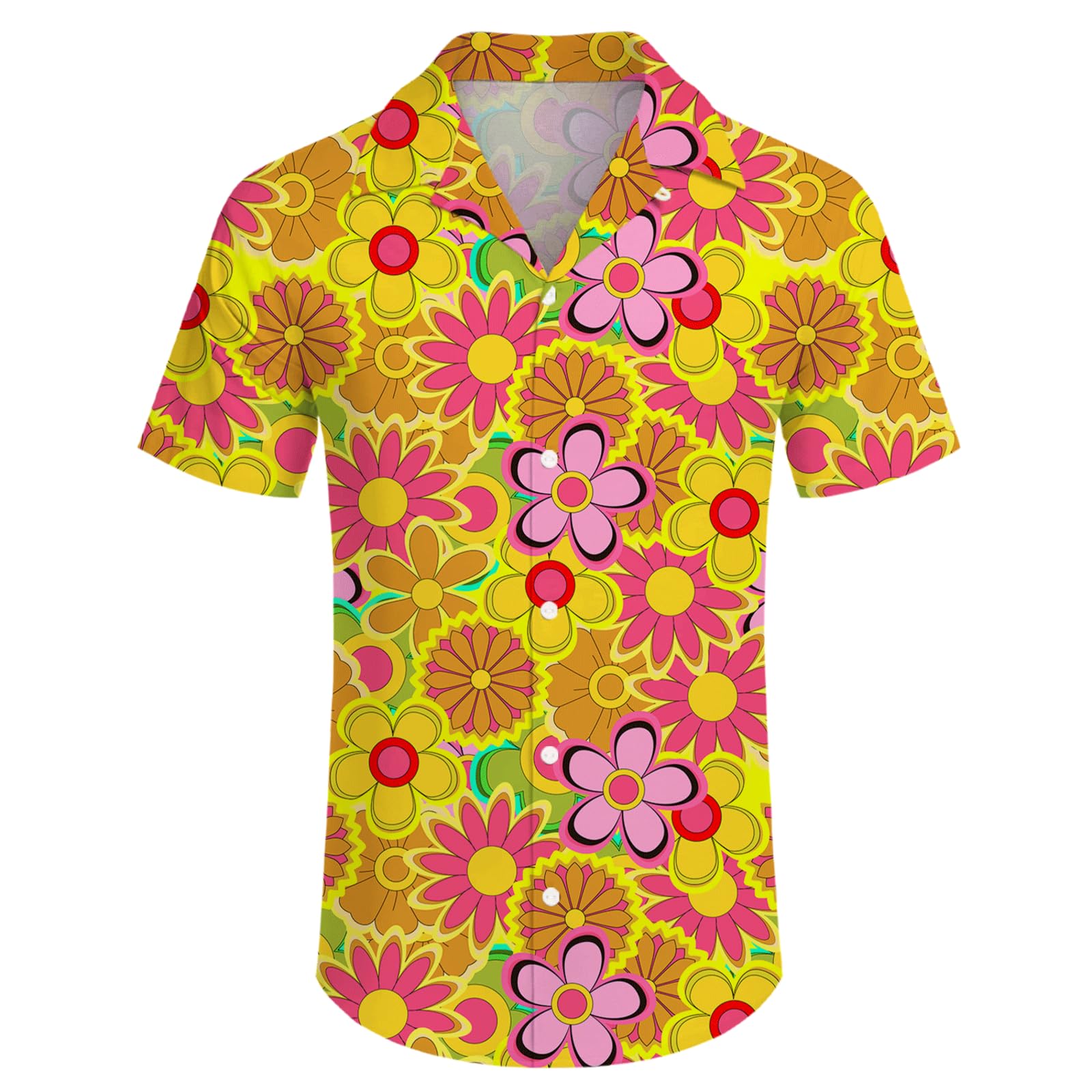 Ensemble hawaïen pour homme, chemise de plage et short avec chapeau cloche