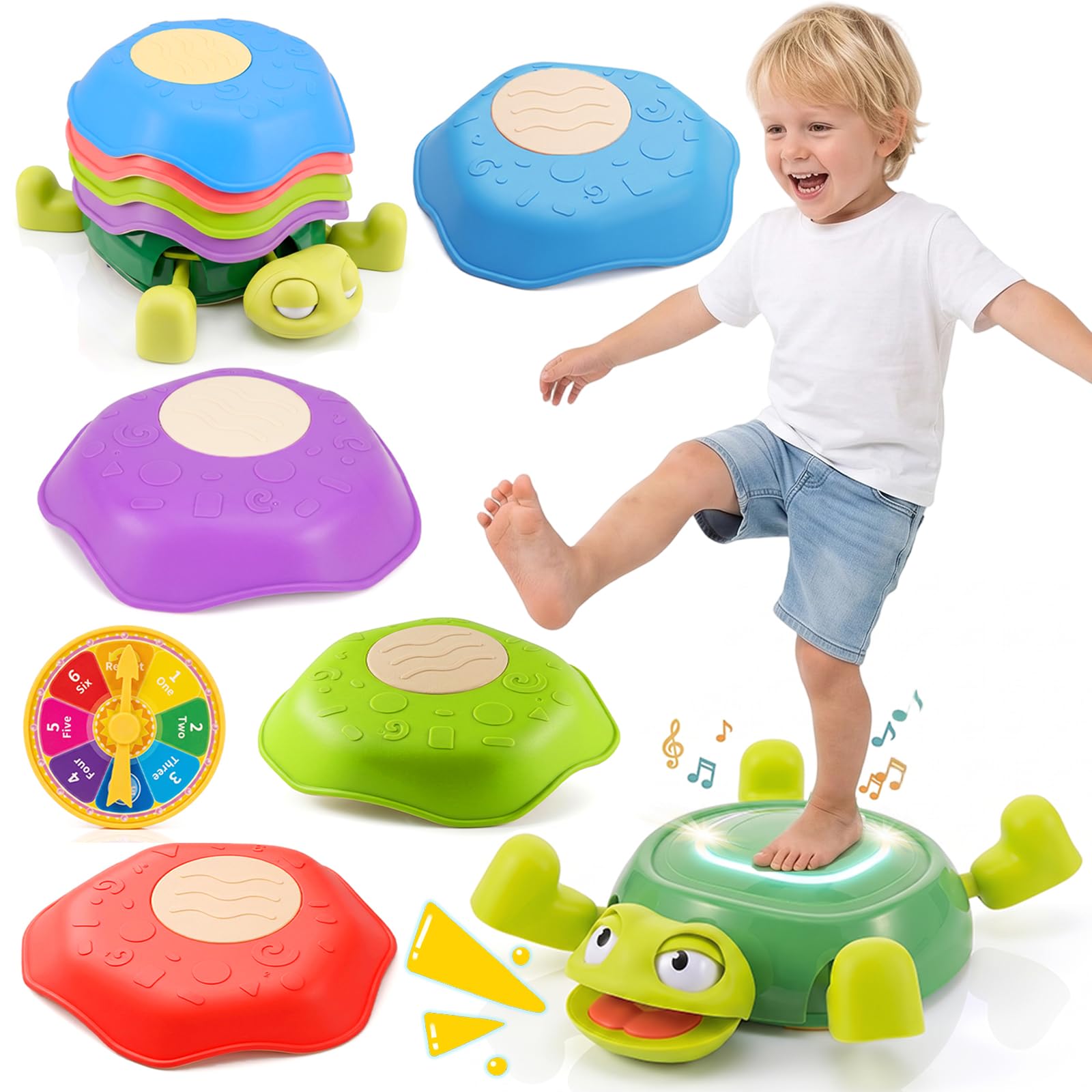 Light Up Stepping Stones,Sensory Balance Toys for Kids 6+