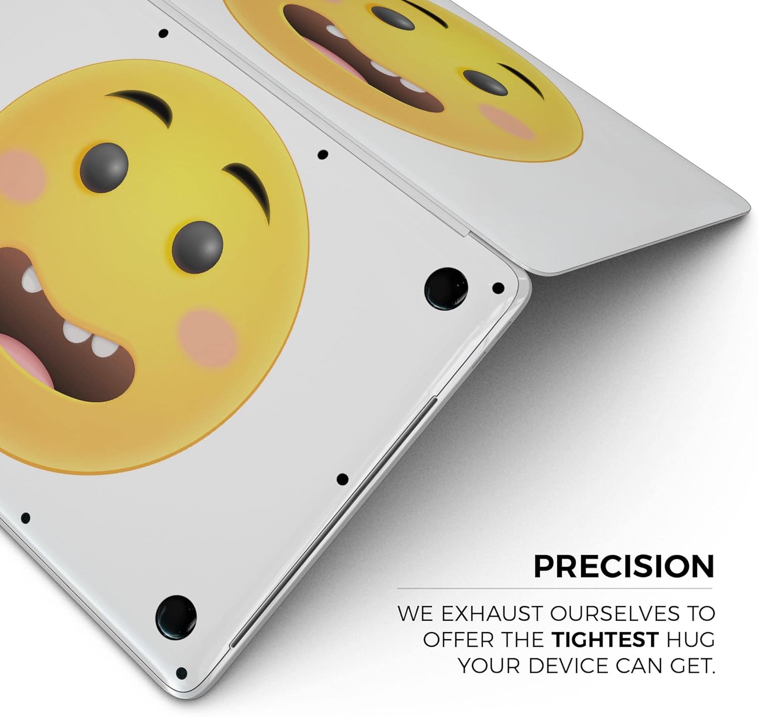 DesignSkinz - Uhh Friendly Emoticons - Full-Body Wrap Protective Decal Skin Kit Compatible with MacBook 14" Pro M1 (A2442)
