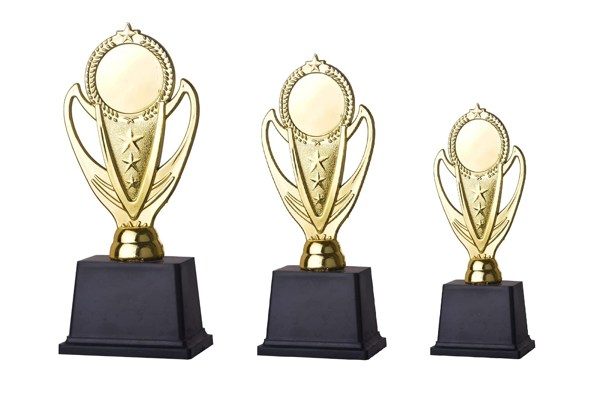 Trophy Set of 3 for Party Celebration, Ceremony, Gift, Sport Academy, Awards for Teachers & Students 9,8,7 inch (B09B7NC78V) Amazon Price History, Amazon Price Tracker