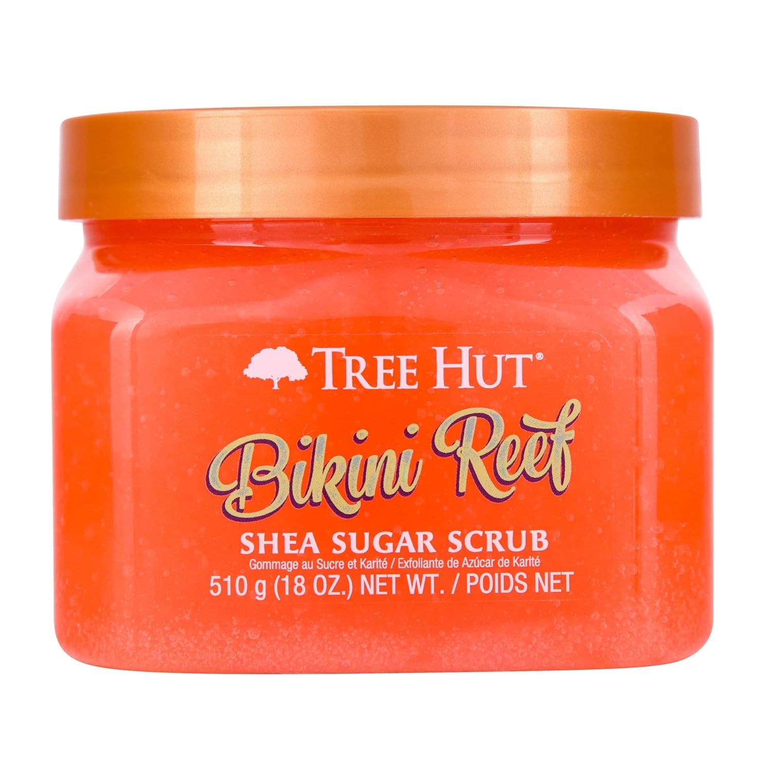 Tree Hut Bikini Reef Shea Sugar Scrub, 18 uncji, Ultra nawilżający i złuszczający peeling do pielęgnacji niezbędnej pielęgnacji ciała