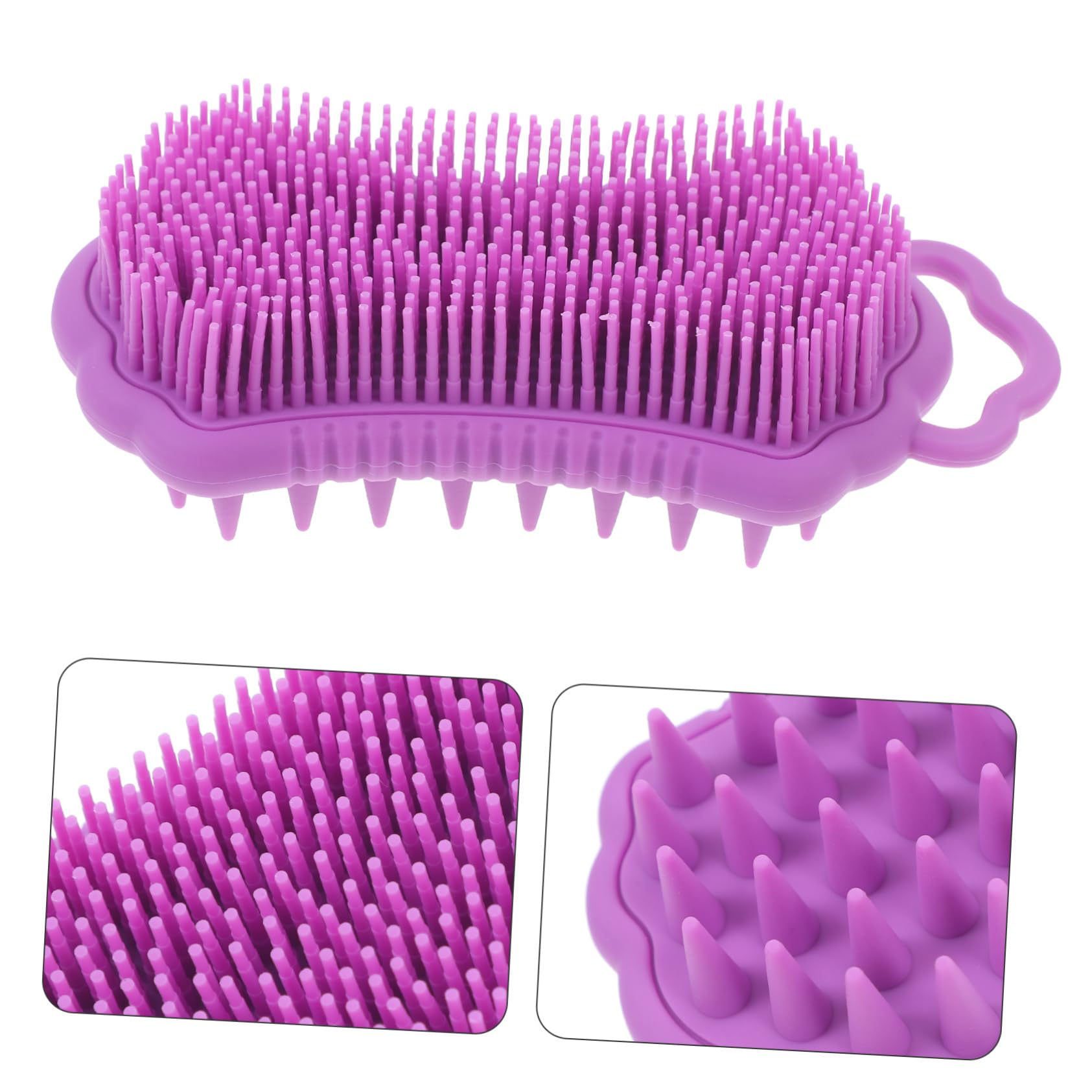 5pezzi Spazzola Massaggiante Per Capelluto Silicone Con Setole Morbide Spazzola Per Doccia e Pulizia Dei Per Massaggio e Rinfrescamento Del Capelluto