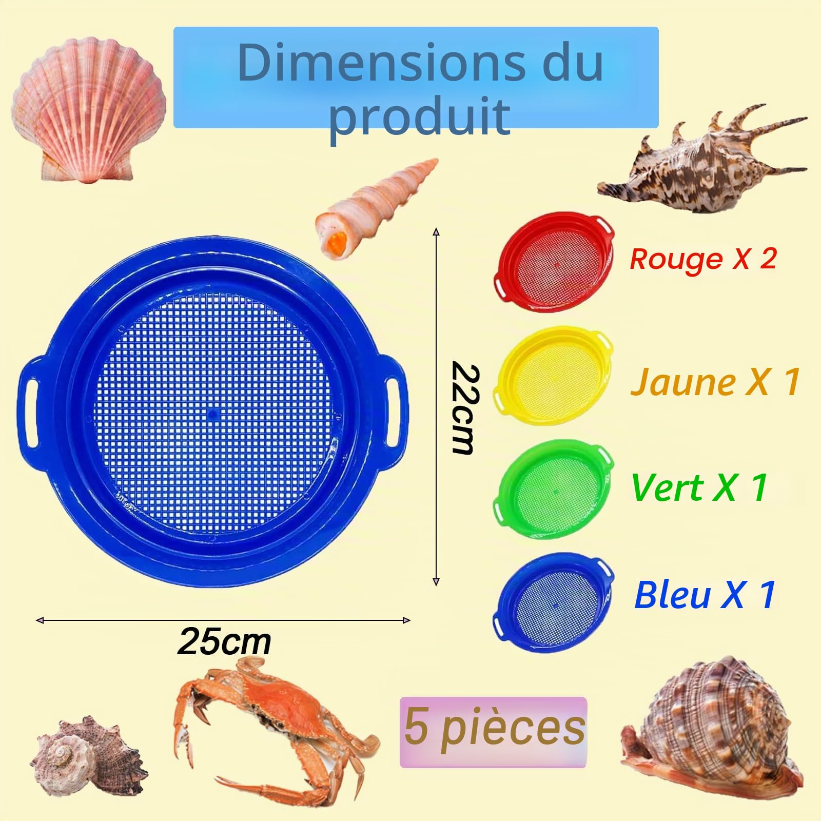 Tamis De Sol Pour Jardin, Tamis à Sable En Acier Inoxydable Avec 5 Tamis Fins Remplacables 3 Mm 5 Mm 8 Mm 10 Mm 12 Mm Vert 99267071 Tamis De Sol Pour Jardin, Tamis à Sable En Acier Inoxydable Avec 5 Tamis Fins Remplacables 3 Mm 5 Mm 8 Mm 10 Mm 12 Mm Vert 99267071