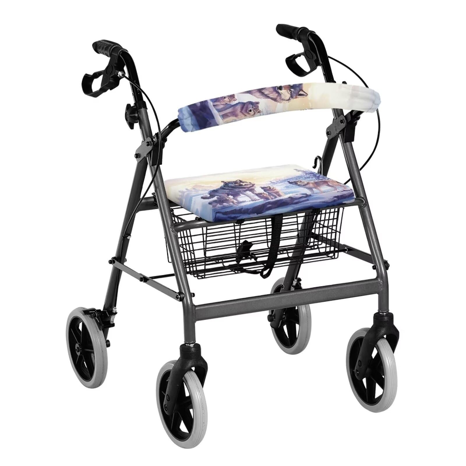 Blue Marble Accessories for Rollator Walkers Pattern Rollator Walker Seat and Backrest Covers Removable & Washable Walkers for Seniors with Seat Gift Covers for Men Ladies — Amazon image 20