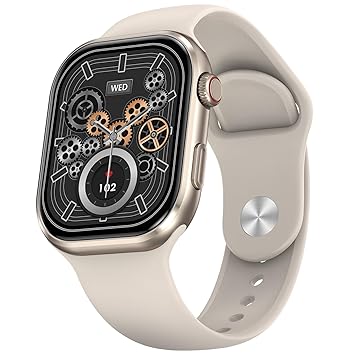 Fire-Boltt Brillia Smart Watch 2.02” AMOLED Display, Bluetooth Calling, SpO2, Heart Rate Monitor, 120+ Sports Modes, Fitness Tracker, Voice Assistant, Smart Watch for Man & Women– Champagne - image, photos