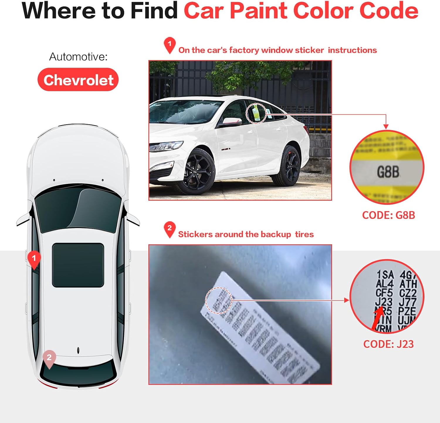 Carhoo GB8/WA384A Mosaic/Stellar Black Metallic Compatible with Buick Cadillac Chevrolet GMC Exact Match Touch Up Paint Pen - 0.56 Fl Oz(16ml)