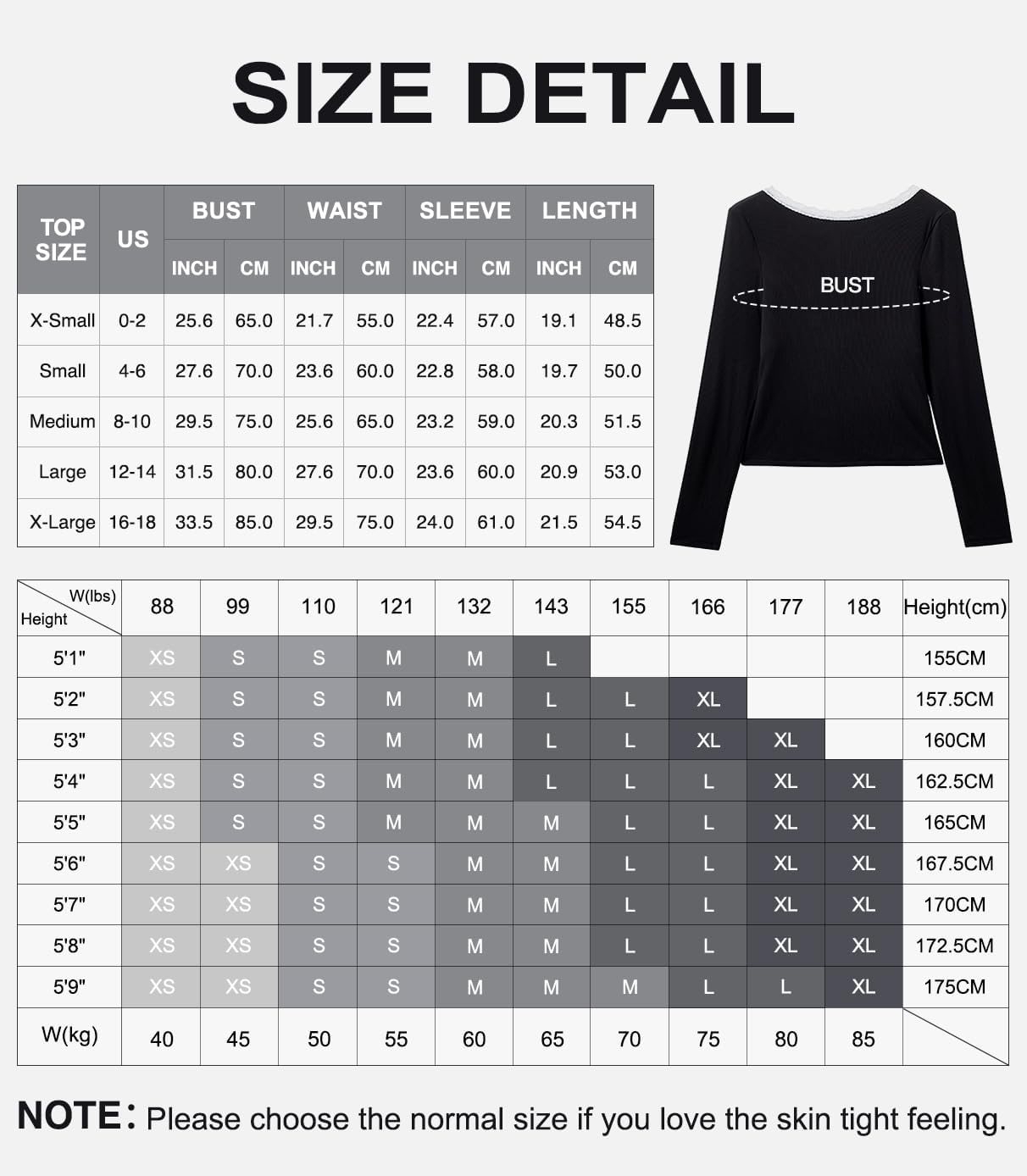OMKAGI Backless Going Out Tops for Women Fitted Long Sleeve Double Layer Lace Shirts - Image 7
