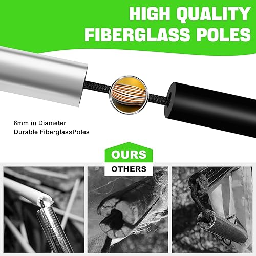 Miniatura 3 de RUNBOW 5x3 FT Kids Soccer Goal with Carry Bag, Portable Folding Soccer Net for Backyard Training, IndoorOutdoor Use for Youth and Adults