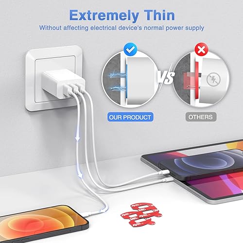 Miniatura 6 de pop-tech Adhesivos adhesivos para enchufe suelto 12 piezas de enchufe de pared de doble cara de fijación de cinta - Adhesivo 3M para tomas de