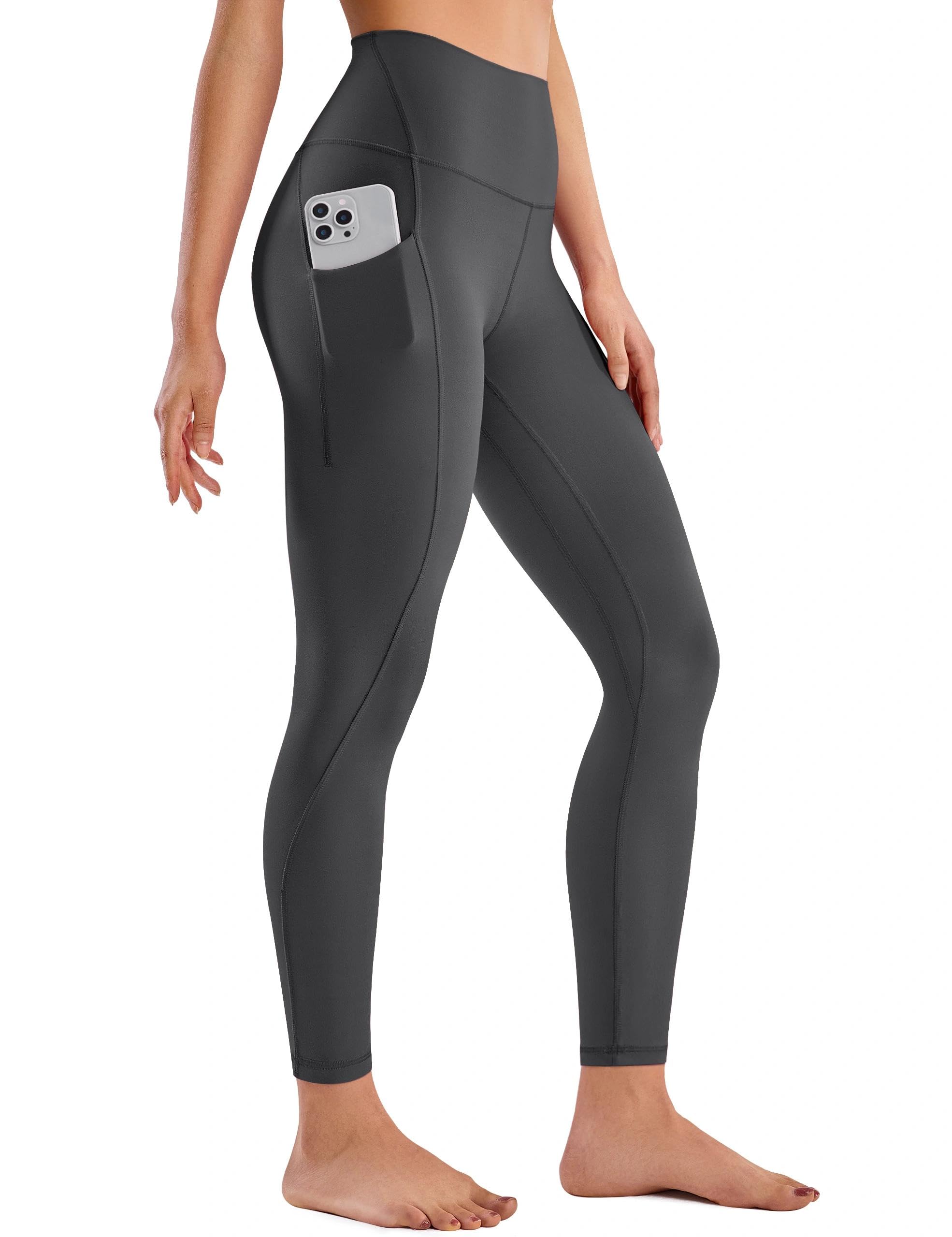 Baydi Women's Dark Shadow Clouduxi Workout Leggings With Pockets For 25"