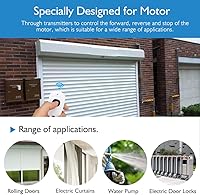 Vista 4 de eMylo Controlador de motor de interruptor RF inalámbrico Smart Switch Módulo de relé Interruptor de control remoto con receptor RF DC 12V 433Mhz