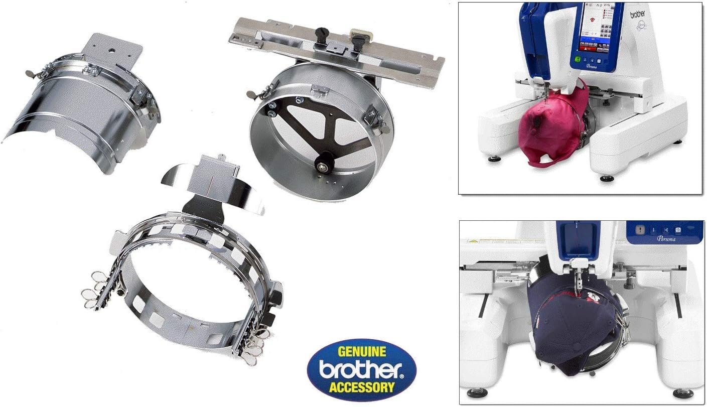 Brother PR Series Multi-Needle Cap Frame and Driver Set for Entrepreneur Pro X PR1050X, PR650, PR650e, PR655, Entrepreneur Pro PR1000e, PR600II, PR620, PR-655C, PRS100