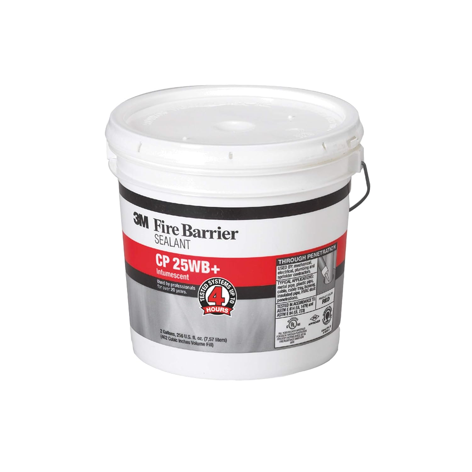 3M Fire Barrier Sealant CP 25WB+, Red, 2 Gallon Drum (Pail) Amazon.in
