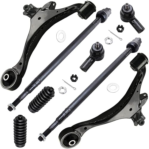 Miniatura 173 de Detroit Axle - Kit de suspensión frontal de 8 piezas para Chevy Aveo Aveo5 Pontiac G3 Wave Wave5 Suzuki Swift+ 2 brazos de control inferiores con