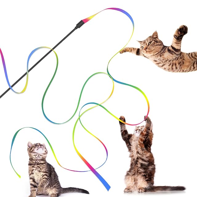 Foto 6 de 6 de Kzouenzu Juego De 4 Varitas para Gatos, Varita Interactiva para Gatos De 28 Cm