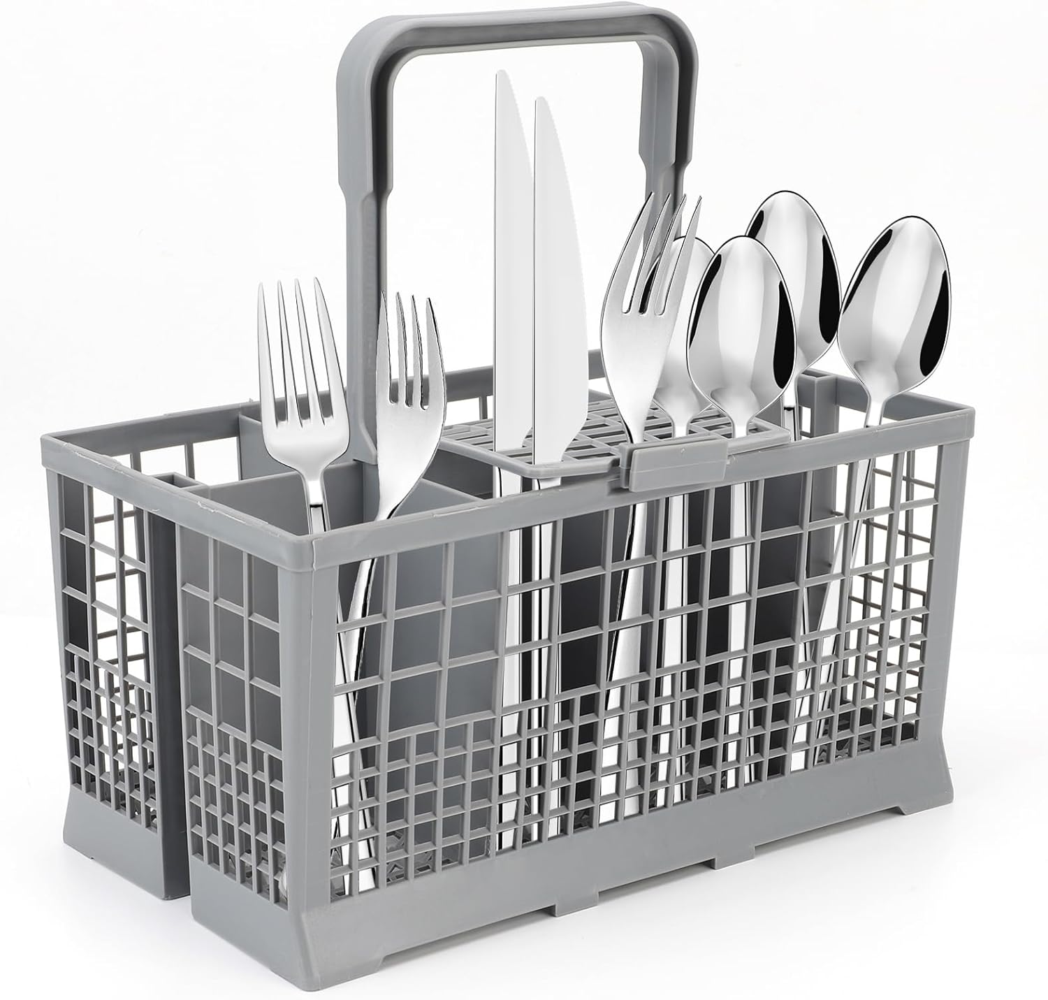 Tbest Universal ABS Dishwasher Basket for Silverware - Fits for /for /for GE/for Heavy-Duty Utensil Holder for Cutlery, Replacement for Dishwasher Rack (9.5 X 5.4 X 4.8 Inch)