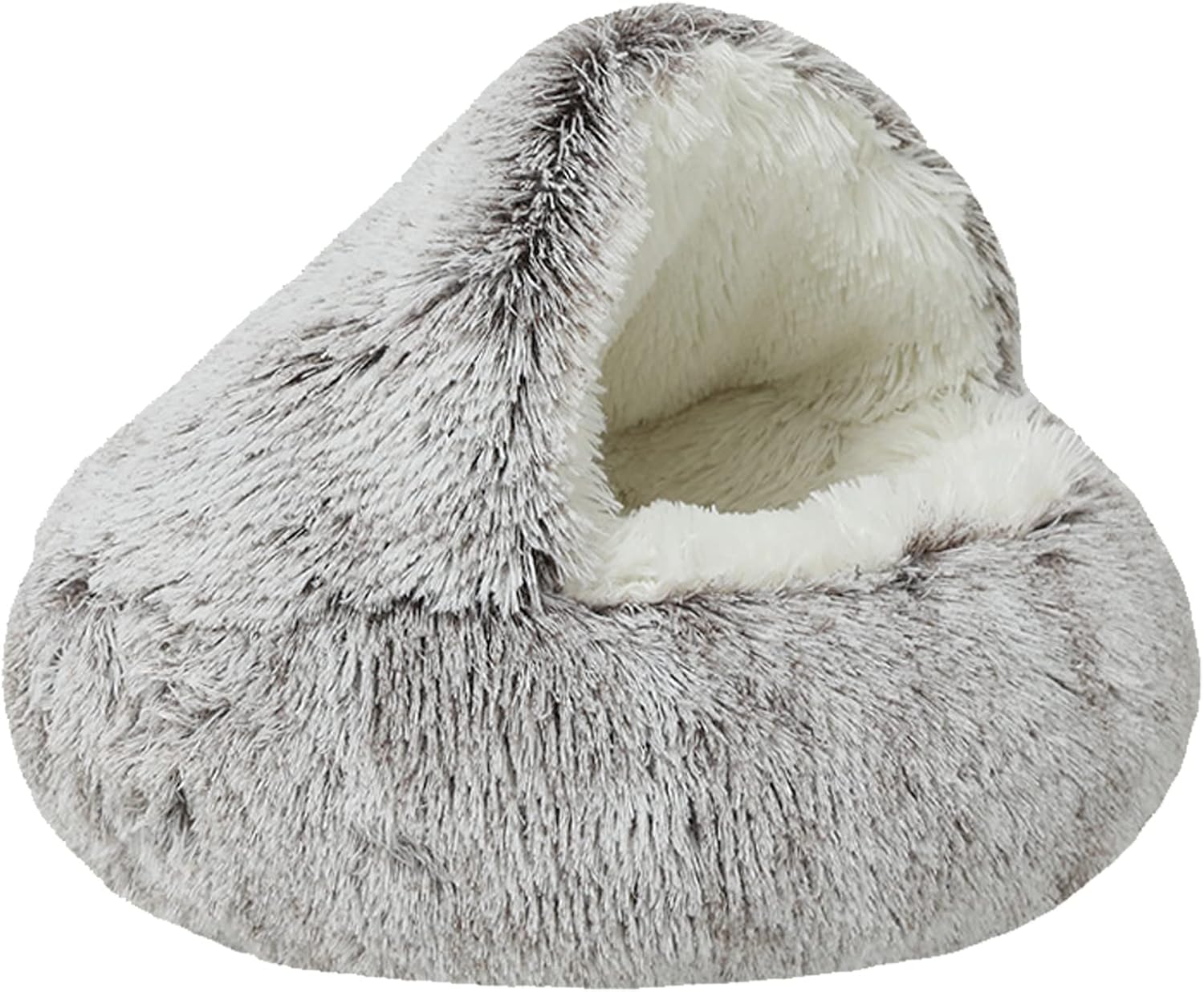 WGYTECH Cat beds for Indoor Cat Cave Hooded Plush Donut Cat Bed House
