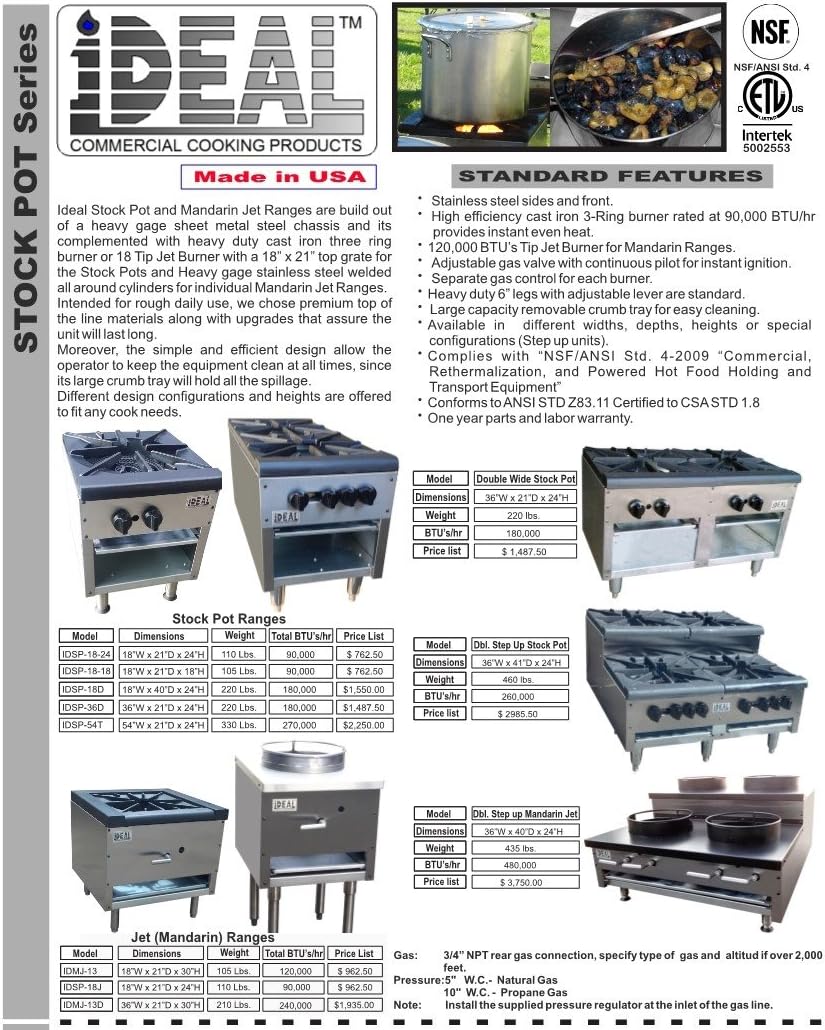 cooler depot Chinese Wok Range NSF Two Burner Hole Chamber, Customize 13" wok ring, Commercial Cook, use Propane or Natural Gas for Restaurant Total 240000 BTU, Stainless Steel 36ins