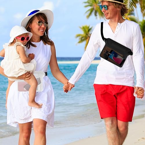 Miniatura 7 de 2 bolsas impermeables, riñonera impermeable con correa ajustable para la cintura, bolsa impermeable táctil para mantener el teléfono seco y objetos