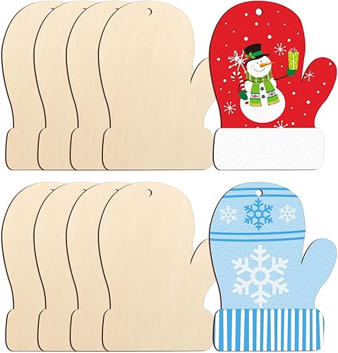 Miniatura 70 de Trébol de madera de gran tamaño de 7 pulgadas, adornos para el día de San Patricio para pintar, tréboles de madera en blanco en blanco, sin