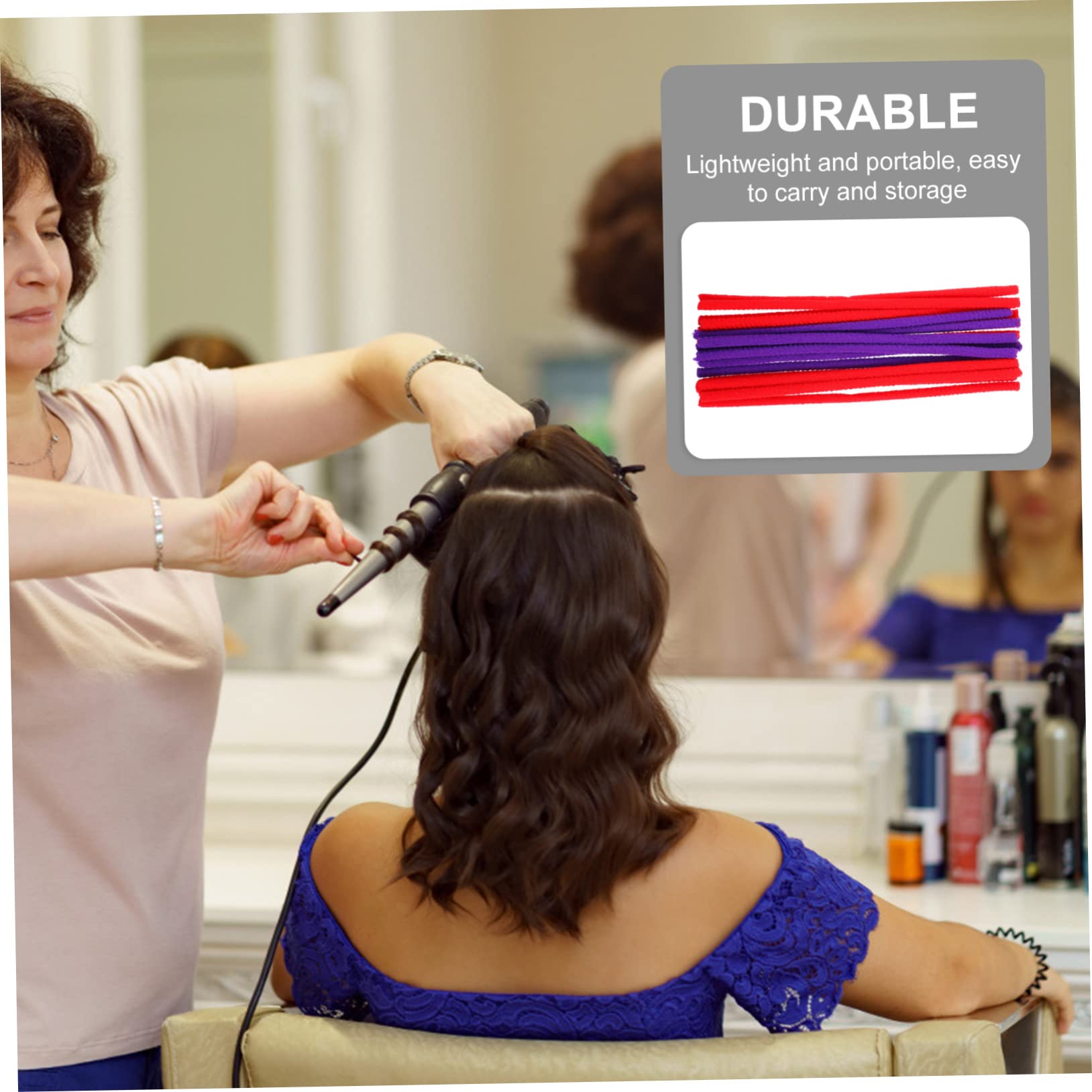 MUSISALY Hairdressing Perm Rods 90pcs Cold Wave Hot Rollers Professional Hair Curling Tool Random Color