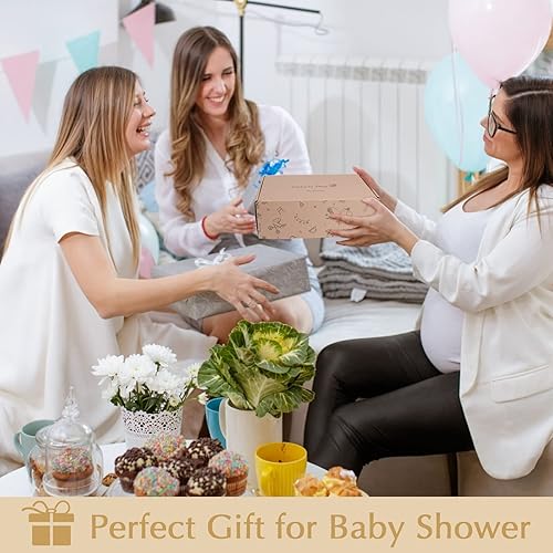 Miniatura 8 de meloom Juego de regalo para bebé, caja de regalo unisex para recién nacidos, artículos esenciales para bebés bohemios y neutrales, regalos de baby