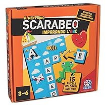 Spin Master Games Editrice Giochi, Il Mio Primo Scarabeo Puzzle, Imparando l’ABC, Gioco per Apprendimento di Lettere e Parole, Puzzle Educativi per Bambini, 3+ Anni