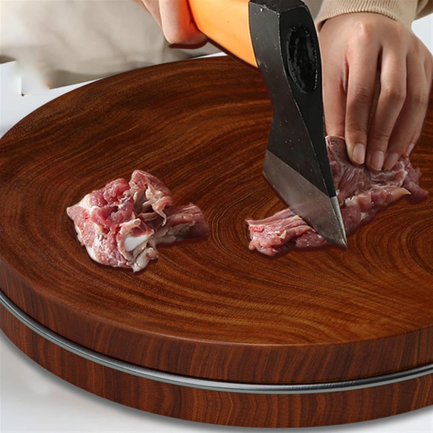 Chopping Board Cutting Board Thick Round Cutting Board Kitchen Solid Wood Cutting Board