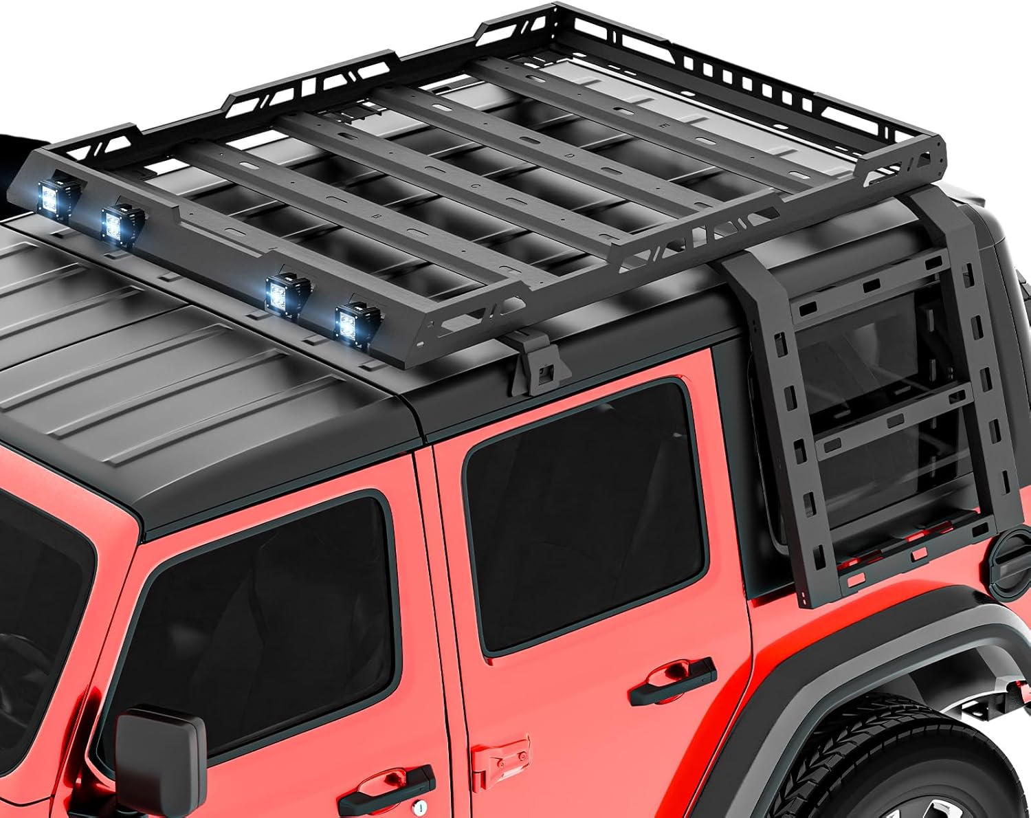 YZONA for JL JLU Roof Rack Hard Top Cargo Basket