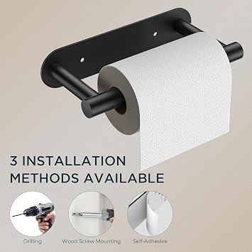 FORIOUS Commercial Toilet Paper Holder Wall Mount Bathroom Tissue Holder
