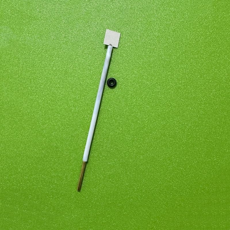 ‌Pt213 Miniature Platinum Disk Electrode, Rod Dia. φ3mm, Pt Auxiliary Counter Electrode (10x10x0.1mm)