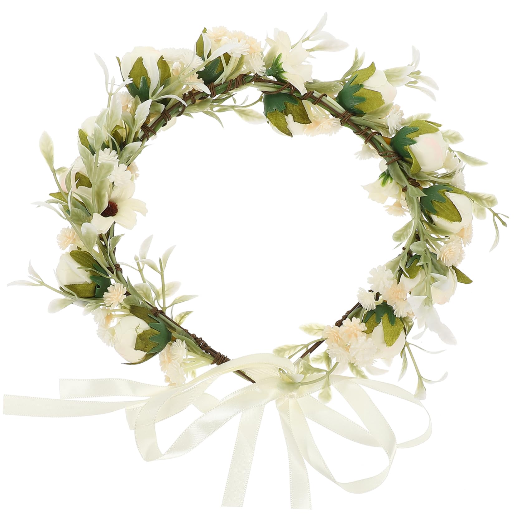Beavorty 3stücke Blumenkranz Haarband Hochwertigen Kunstrosen Kopfstück Für Hochzeiten Braut Und Fotografie Vielseitig Für Feiern Und Besondere Anlässe