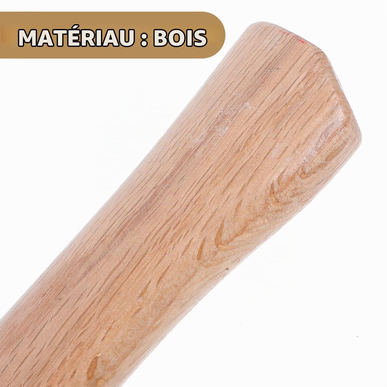 VILLCASE Poignée en Bois pour Hachette 40 cm – Prise Ergonomique et Antidérapante pour une Meilleure Stabilité et Sécurité – for Jardinage, Aménagement Paysager, Travaux Extérieurs