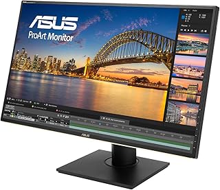 ASUS ProArt PA329C 32 InchProfessional Monitor, 4K (3840 x 2160), IPS, 98% DCI-P3, 100% Adobe RGB, 100% sRGB, 84% Rec.2020,â–³E< 2, DisplayHDR600, USB Type C with PowerDelivery 60W, Black