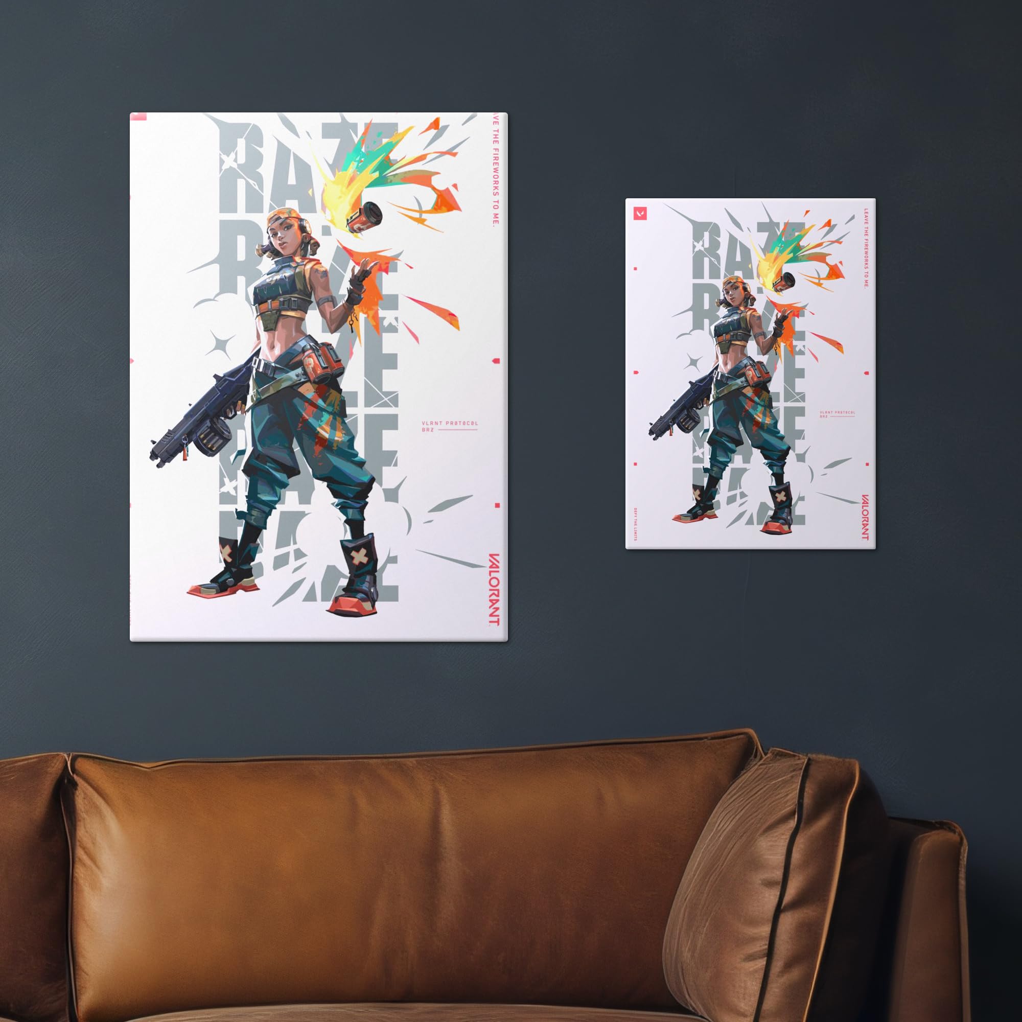 Displate Metall poster VALORANT Agent Raze Größe M