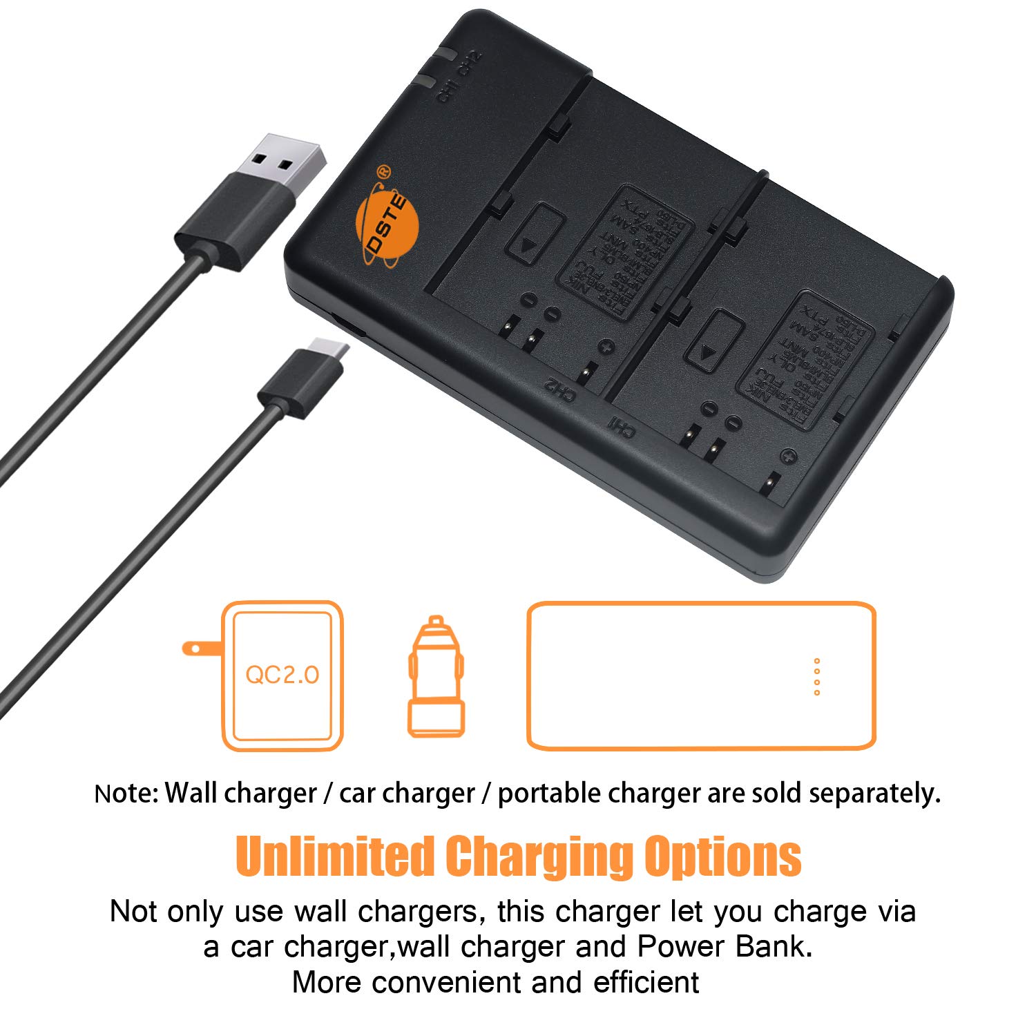 PATONA 2 x EN-EL3E Battery 1300 mAh Compatible with Nikon D50 D70 D70s D80 D90 D100 D200 D300 D300S D700 Replacement Battery for Models EN EL3E ENEL3E
