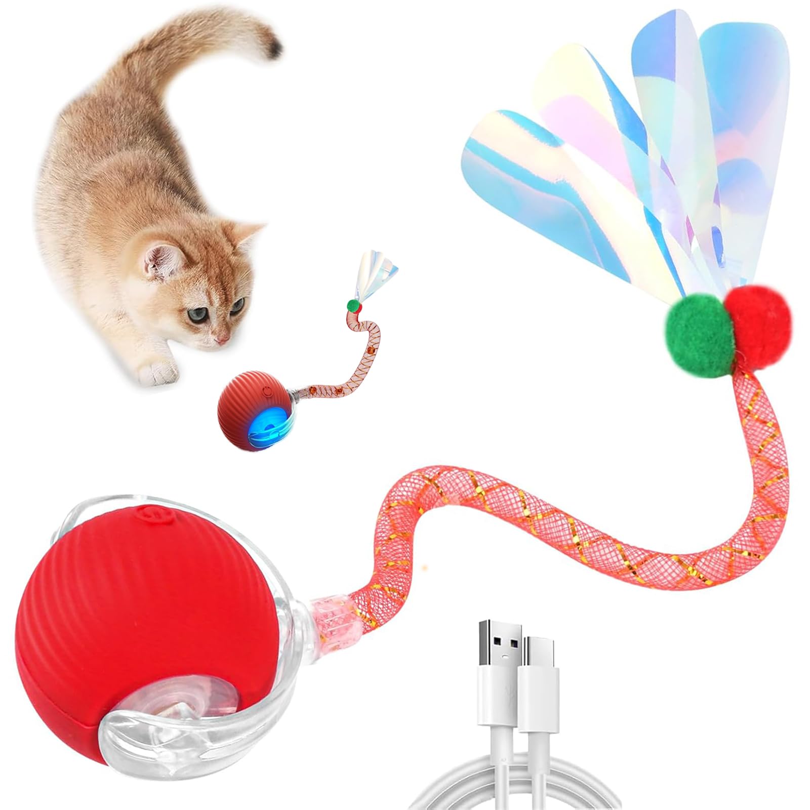 XUDUOO Cat Toys for Indoor Cats Adult Interactive Dog Toys