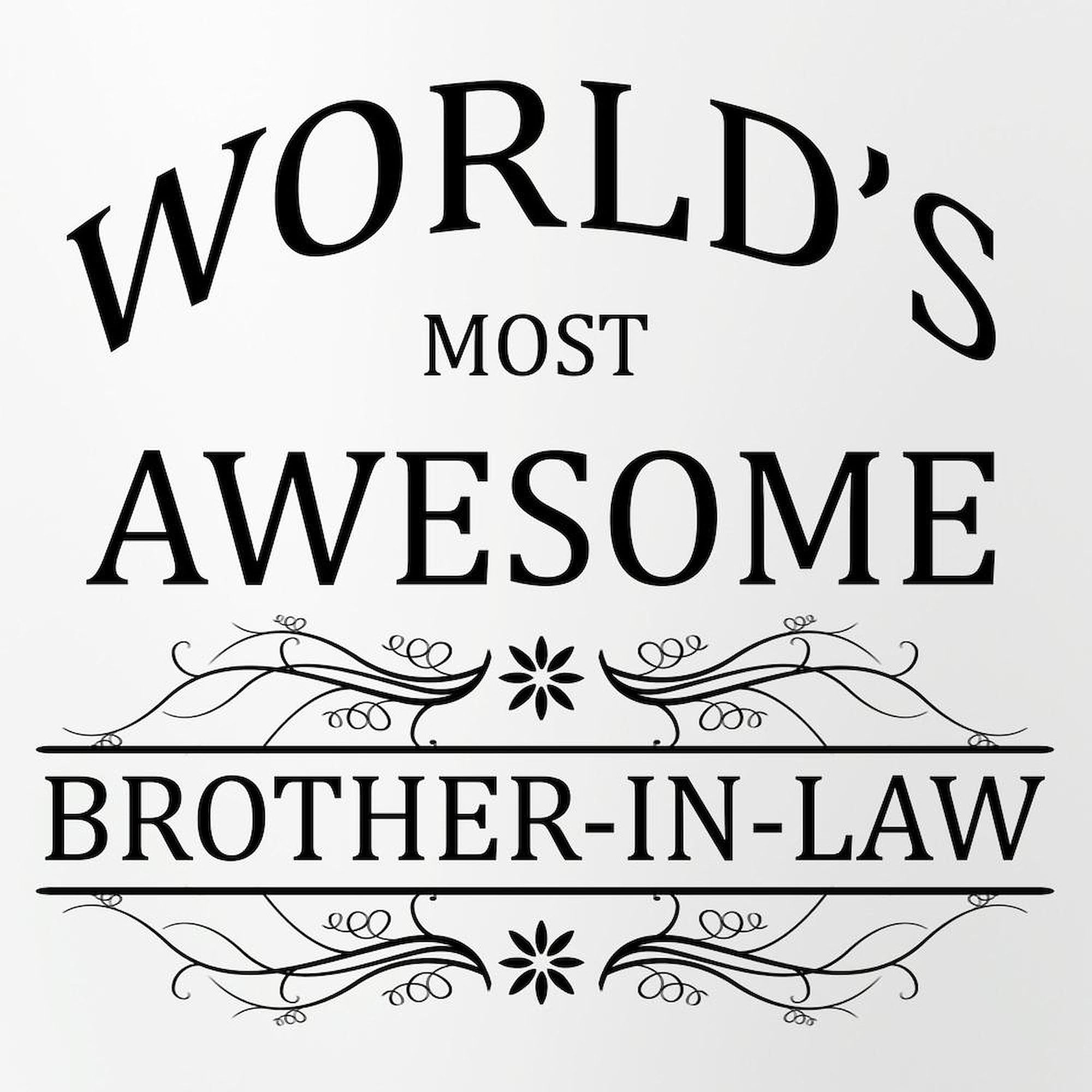CafePress World's Most Awesome Brother In Law Pint Glass, 16 oz. Drinking Glass