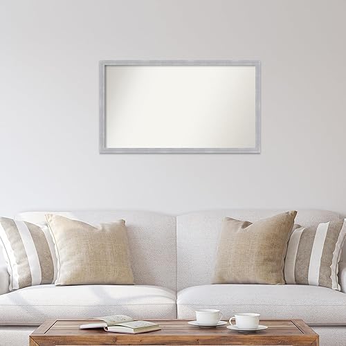 Miniatura 4 de Amanti Art Custom Mirror, Grace Brushed Nickel Narrow Bathroom Mirror, Wall Mirror or Bathroom Vanity Mirror Over Sink (22 x 38 in.) Non-Beveled