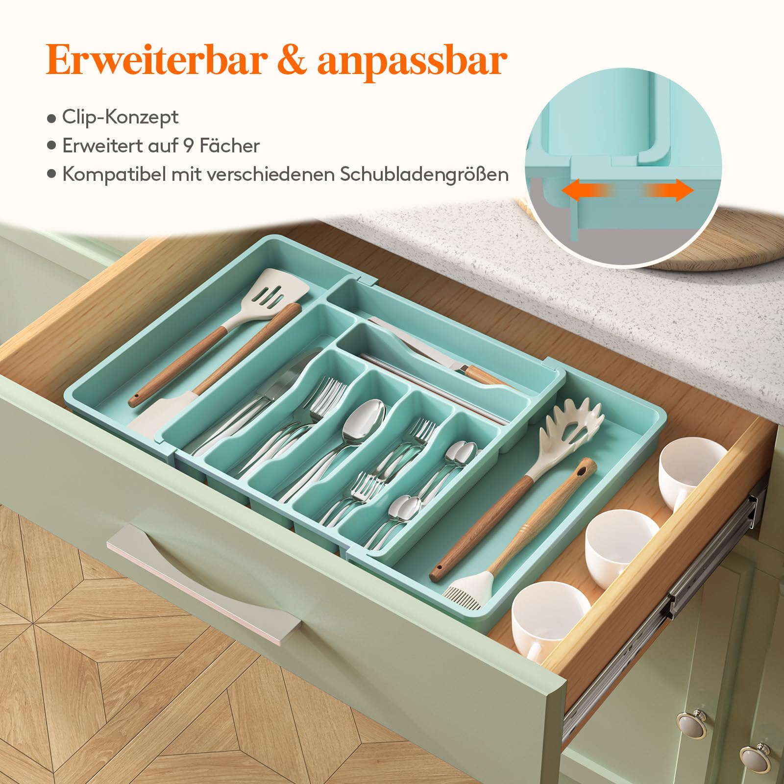 Edelstahl Spülmaschinenkorb Für Besteck & Kleine Teile – Mit Netz-Design, Klappbarem Deckel | Größe 26,7x11,4x7,6 Cm