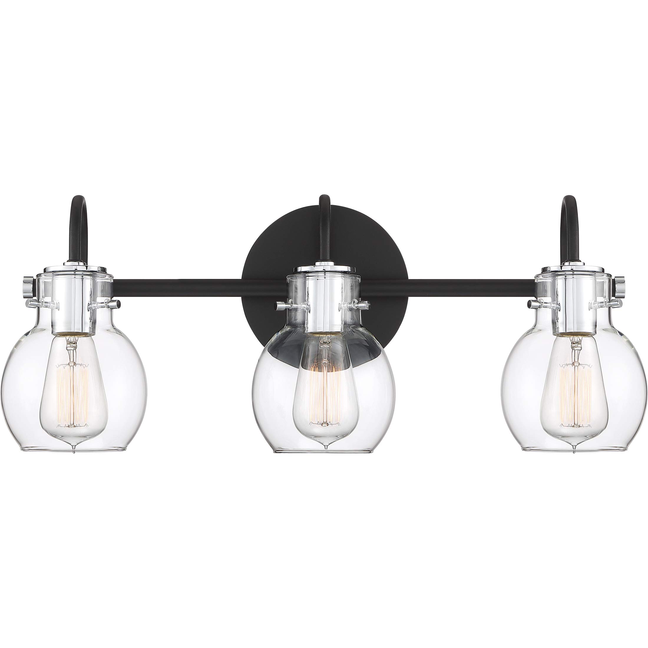 Quoizel Andrews 3-Light Earth Black Vanity Light