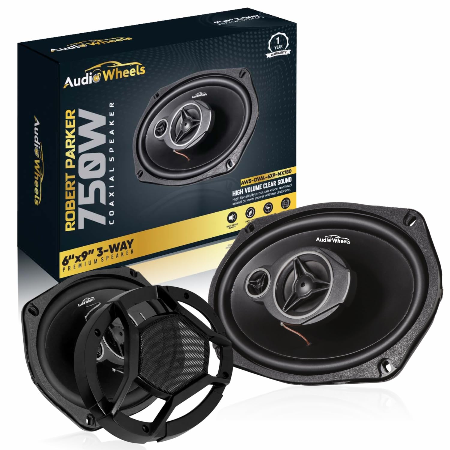 Audio Wheels 6x9 Robert Parker Car Speaker – 180W RMS / 780W Max Power | 30mm High-Efficiency Voice Coil | Deep Bass Output |Rubber Edge with PP Cone | 4Ω Impedance | Premium High-Performance Sound-image-19