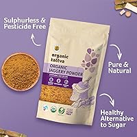Vista 5 de Organic Tattva Jaggery en polvo, 17.64 oz certificado por USDA