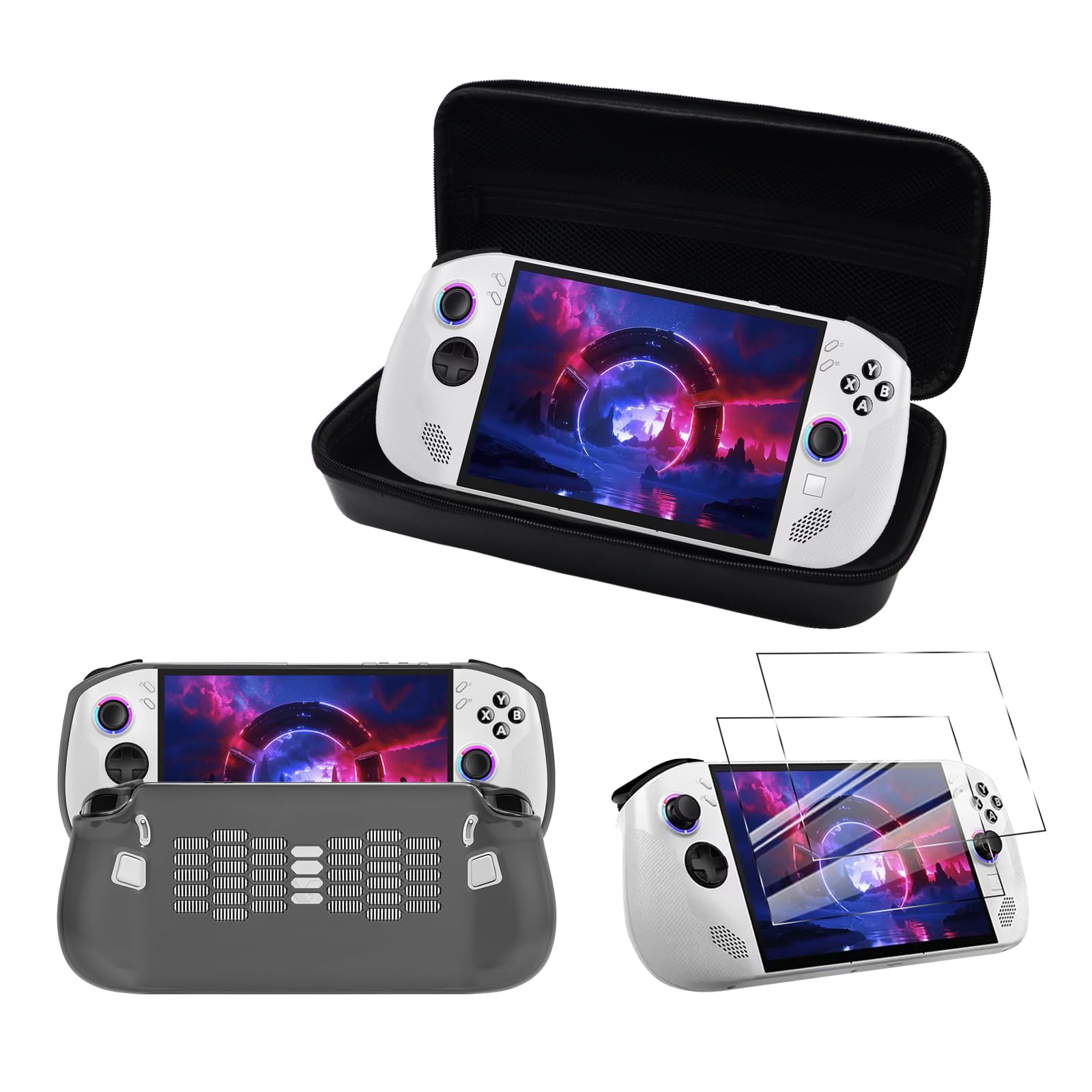 Funda de transporte para Lenovo Legion Go S, carcasa rígida de EVA a prueba de golpes con protección resistente al agua, ajuste personalizado para consola de mano Legion Go y accesorios, diseño