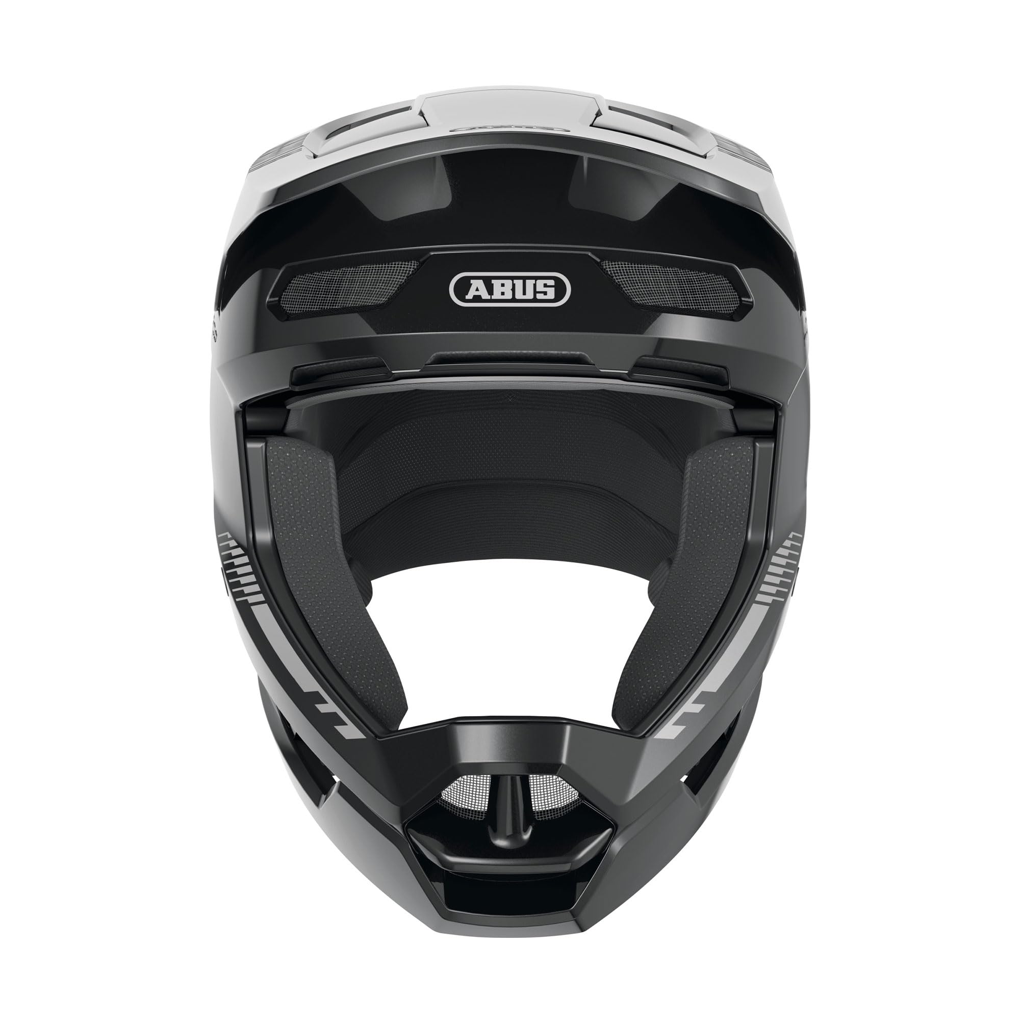 ABUS Casco Downhill HiDrop, Fullface, Muted Black, Talla L | Casco de bicicleta certificado ASTM con carcasa ABS para MTB, Downhill, Enduro y Bikepark, adultos y jóvenes