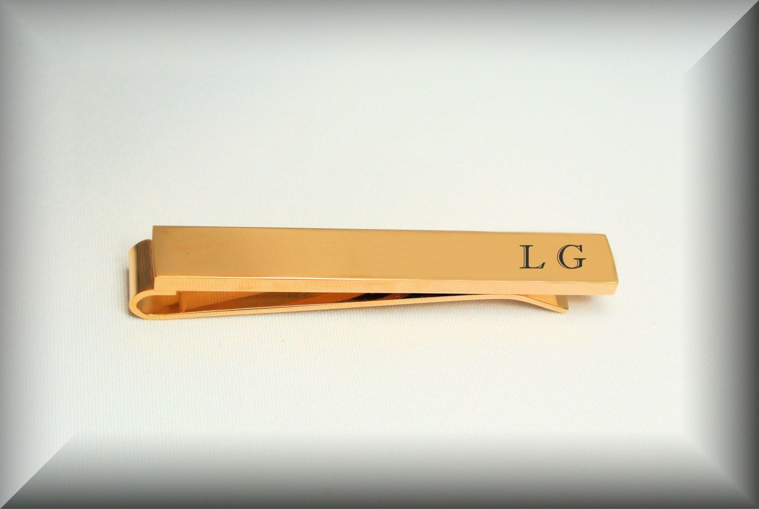 Personalized Gold Tie Bar Custom Engraved Free - Men’s Formal Accessory, Groomsmen or Father’s Day Gift With Free Engraving - Ships from USA