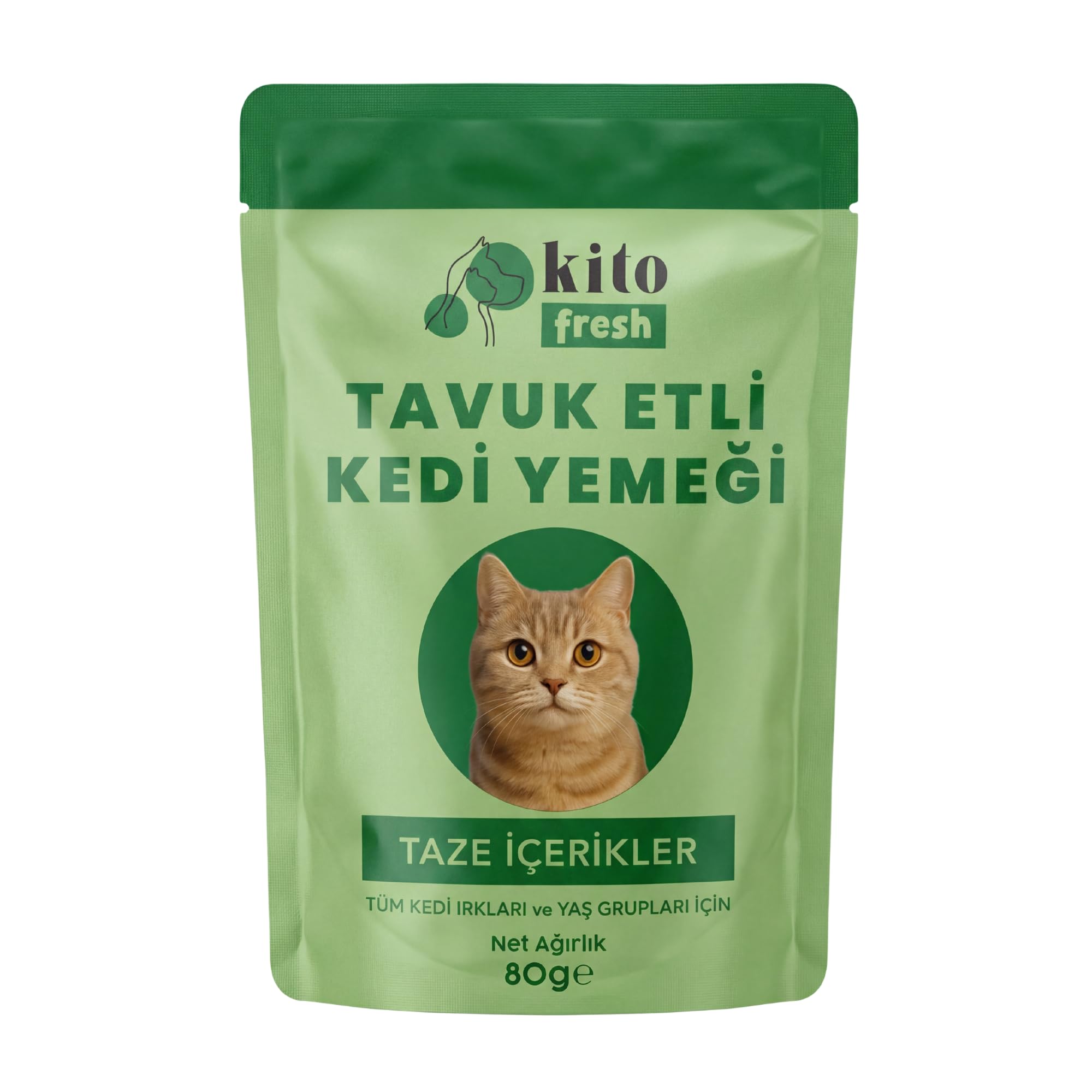 Kito Fresh Tavuk Etli Kedi Yemeği 80 g