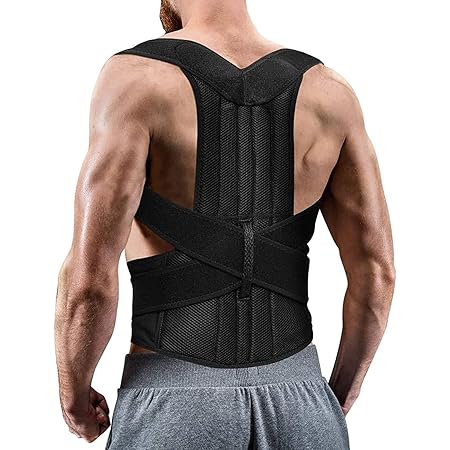 Posture Corrector XS-5XL Improve Hunchback Plus Size Back Brace Men and Women Adjustable Upright Back Support Straightener Prevent Scoliosis Back Posture (Size : XXXX-Large)